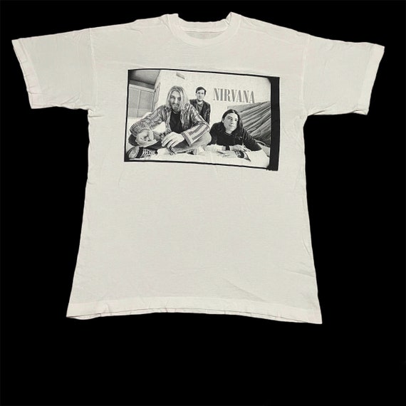 thumbnail image 2 of Official Nirvana In Utero T-Shirt - Unisex White Band Tee 2 of 6