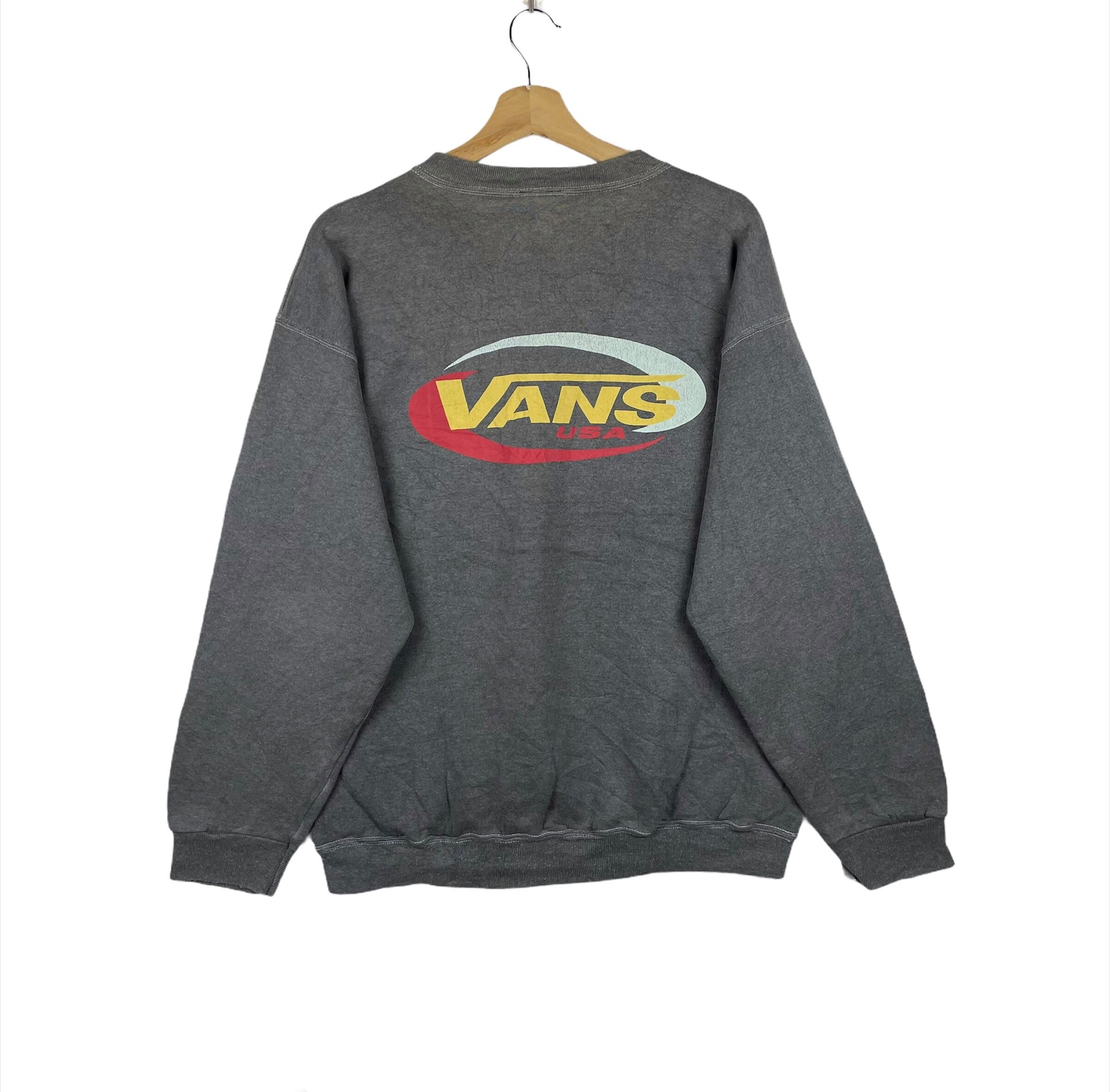 Outlook timer Regelen Rare Vintage VANS Sweatshirt Spell Out Big Logo Jumper - Etsy Israel