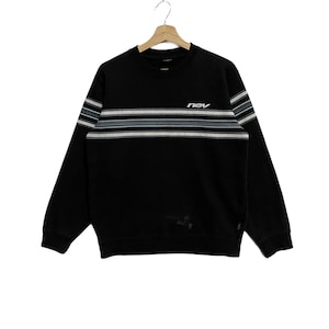 ¡Extraordinario! Sudadera vintage Nev Surfboard, jersey de skate, jersey de talla mediana, ropa de calle, estilo hip hop, color negro, años 90