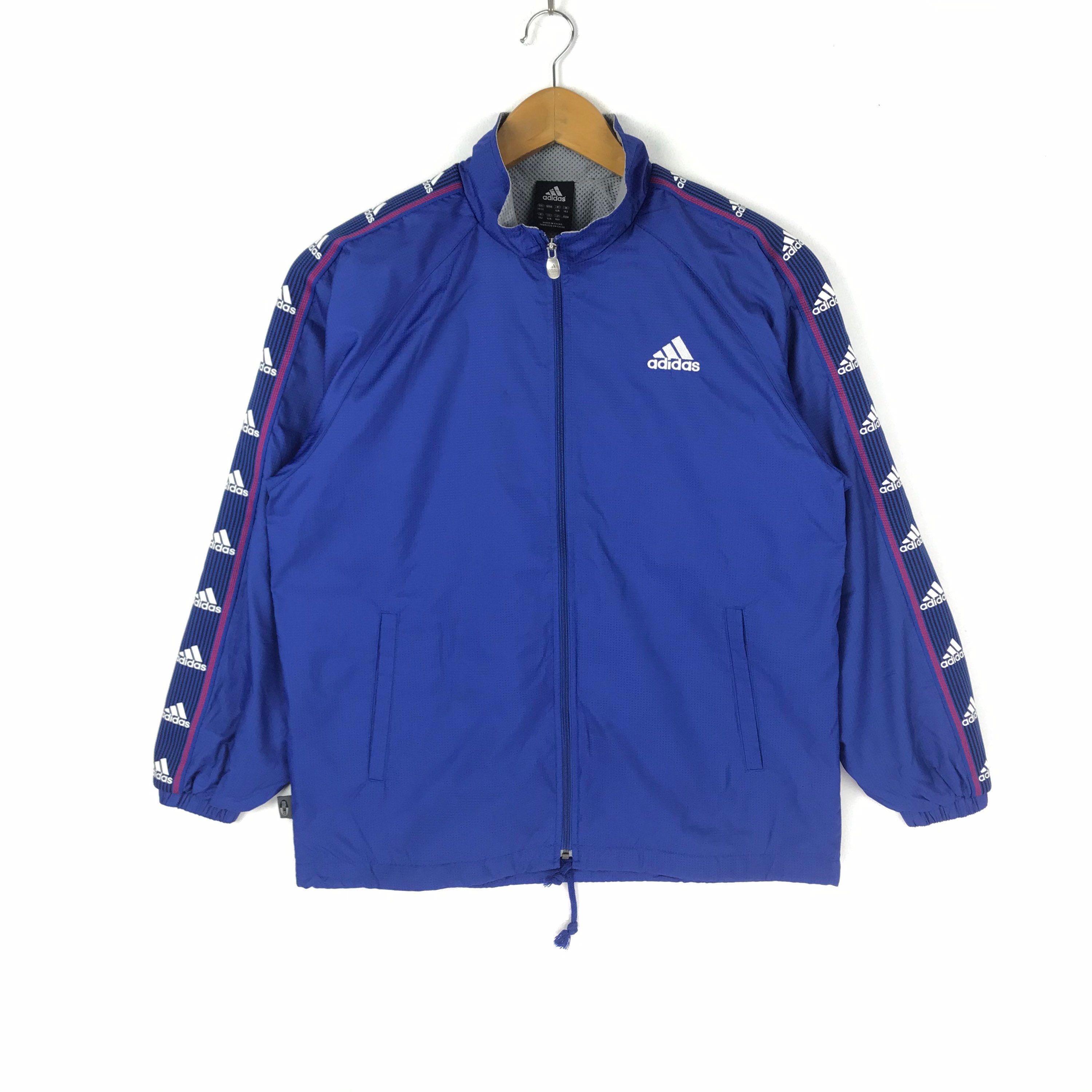 Rare Adidas Full Zipper Jacket Jumper Pullover Spellout Etsy