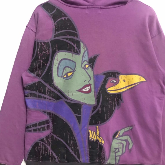Rare !! Sleeping Beauty Hoodie Sweatshirt Malefic… - image 3