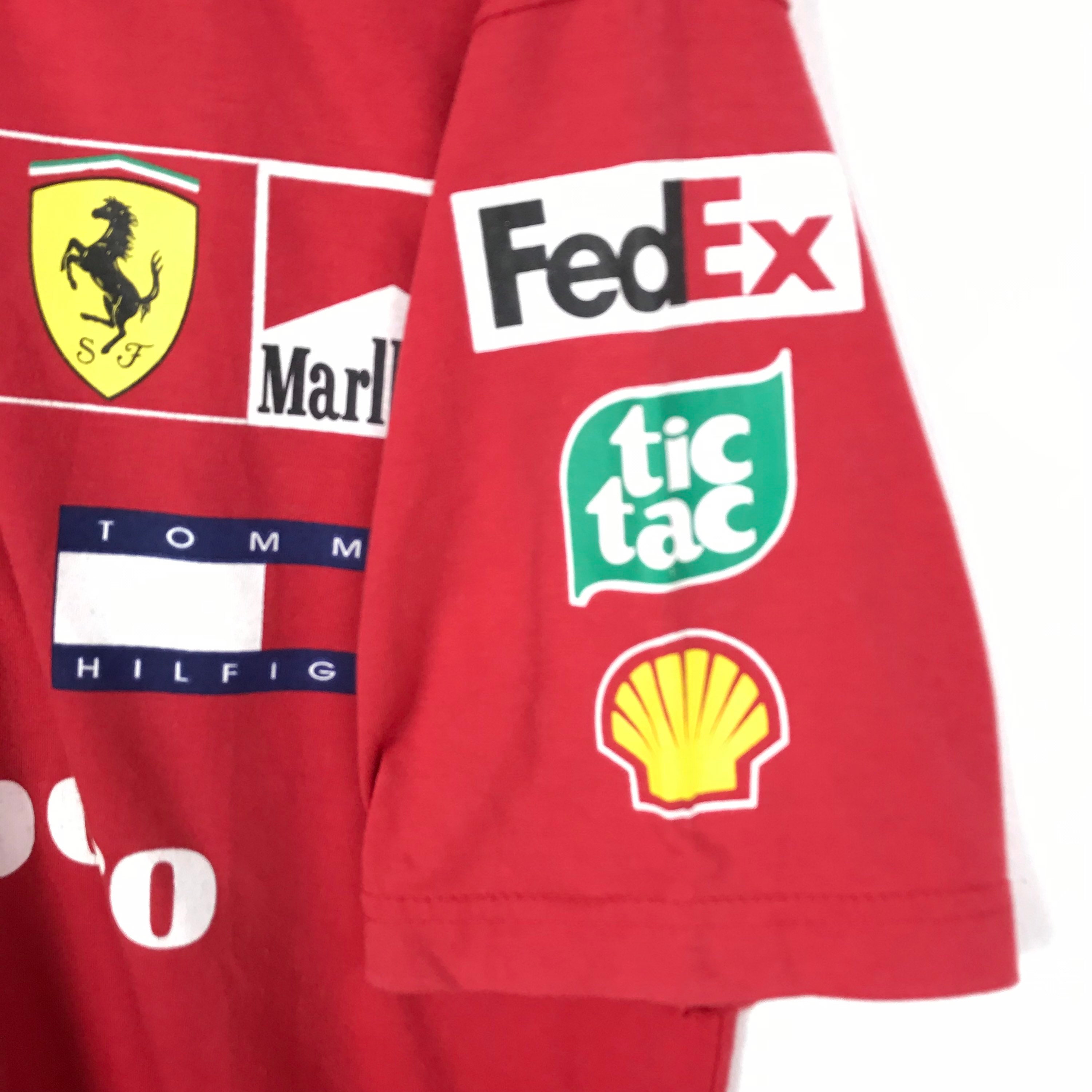 Vintage 90s Tommy Hilfiger Ferrari Shell Magneti Marelli Marlboro 