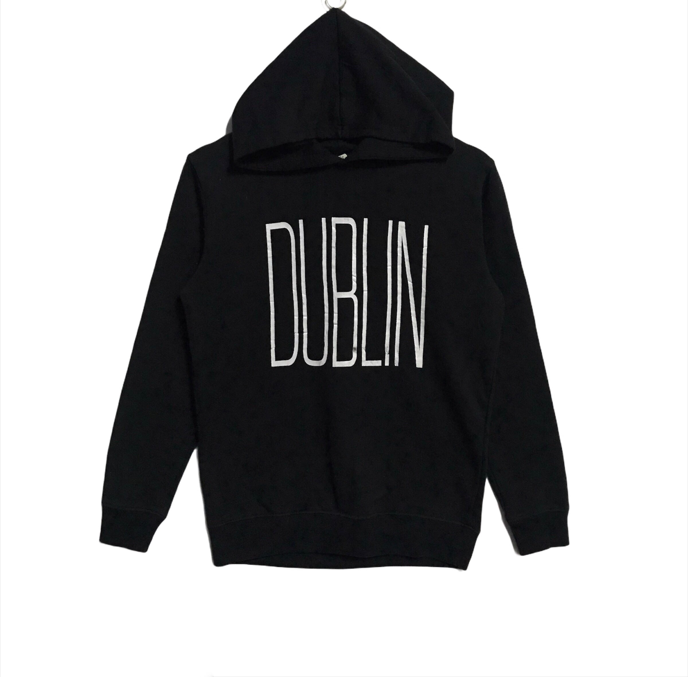 Rare Vintage DUBLIN Hoodie Sweatshirt Spellout Big Logo Etsy