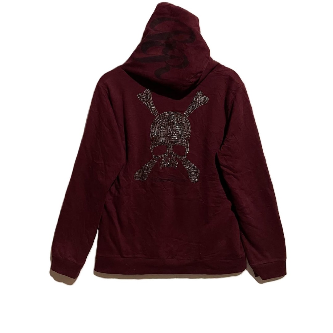 トップス \"Rat Roen\" Rhinestone Fur Zip Hoodie Rat Roen