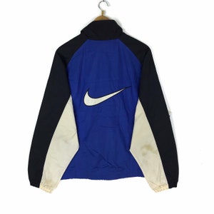 Rare !!! Vintage Nike Windbreaker Jacket Jumper Pullover Embroidery Big Logo Hip Hop Swag Rap Tee Shirt vtg 90s Large Size Streetwear