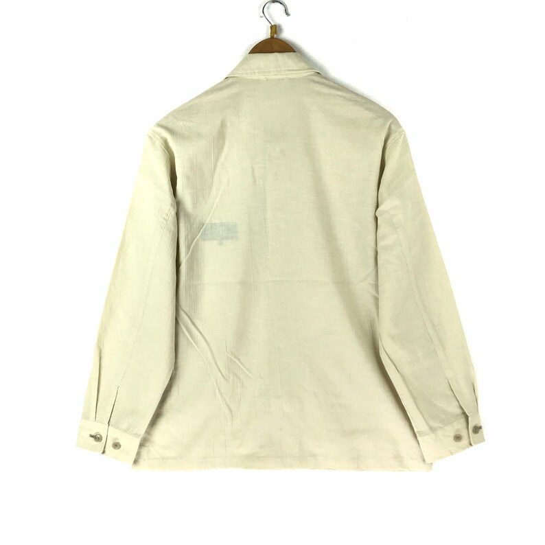 Vintage Playboy Polos Shirt Button Up Design Pullover Sweater vtg 90s VIP Playboy Cream Colour Shirt Medium Size Streetwear Rare !!