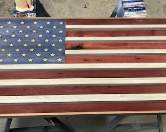Challenge Coin Display American Flag for Military, Army, Navy, Marines, Air Force