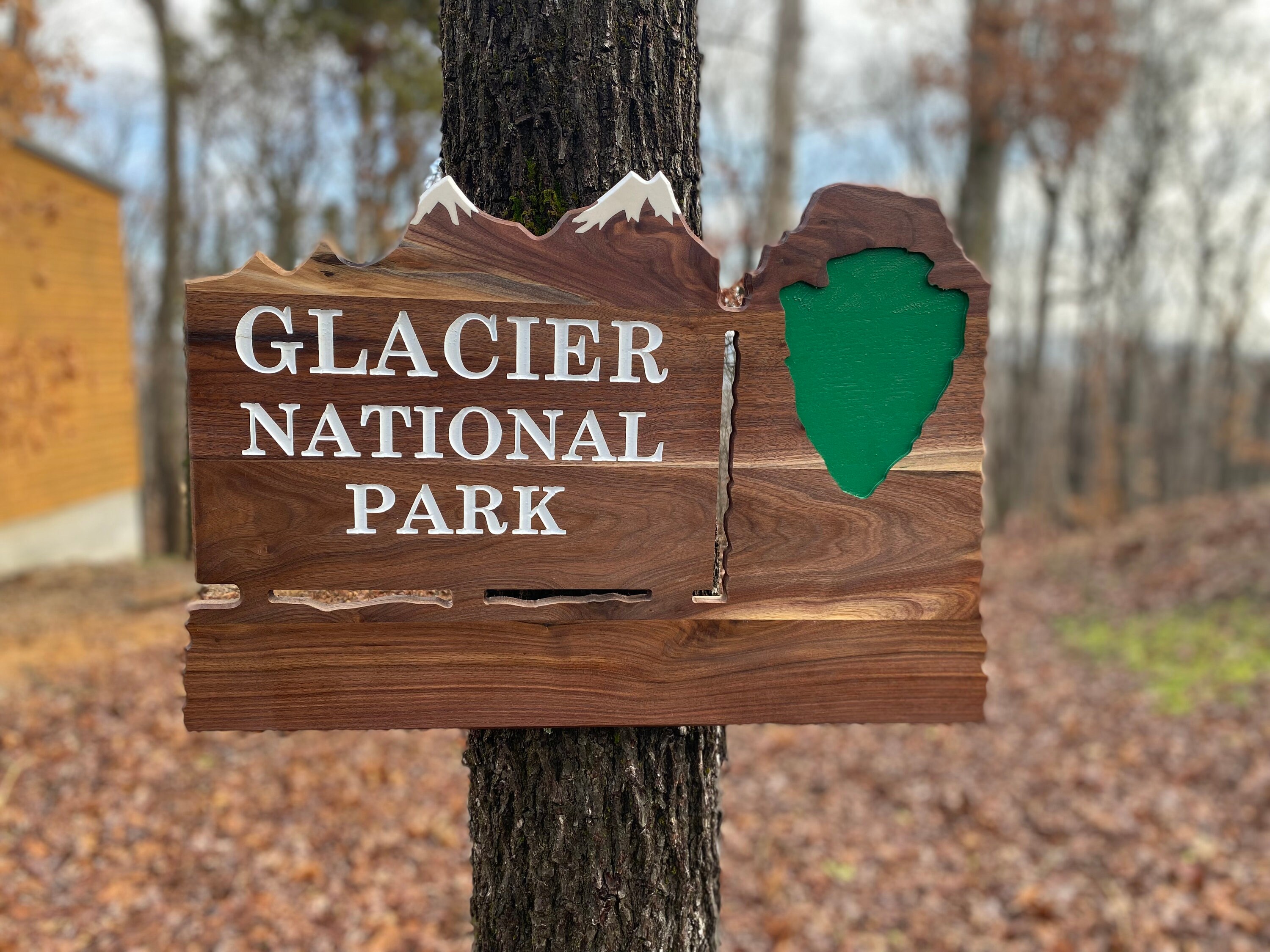 Mt. Sign Glacier National Park Wall Décor Montana MT Entrance Sign Replica - Etsy