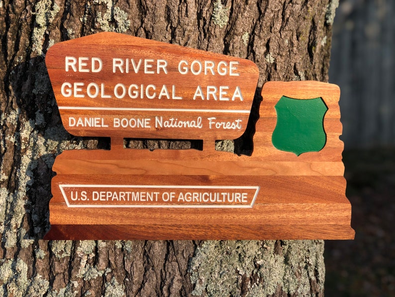 Miniature Red River Gorge Sign Replica 28\u201d