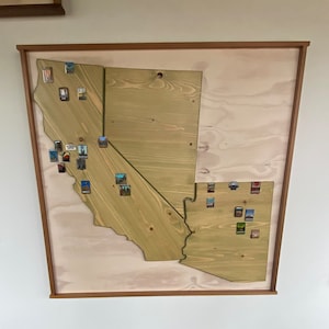 Western Region National Parks Passpapier Landkarte Anstecknadel Kalifornien Arizona Nevada Hawaii Ca. 60cm x 60cm