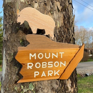 Mount Robson Provincial Park Wall Art Decor Entrance Sign Replica British Columbia Canada