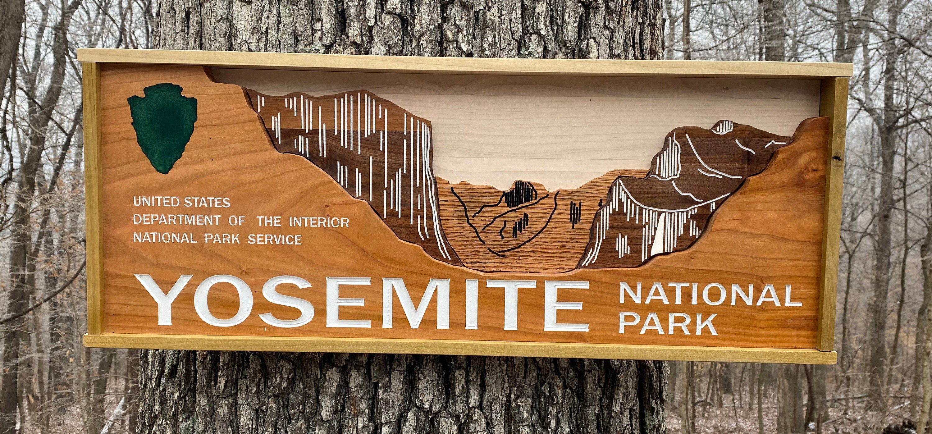 ヨセミテ国立公園 壁飾り カリフォルニア CA デラックス エントランス
