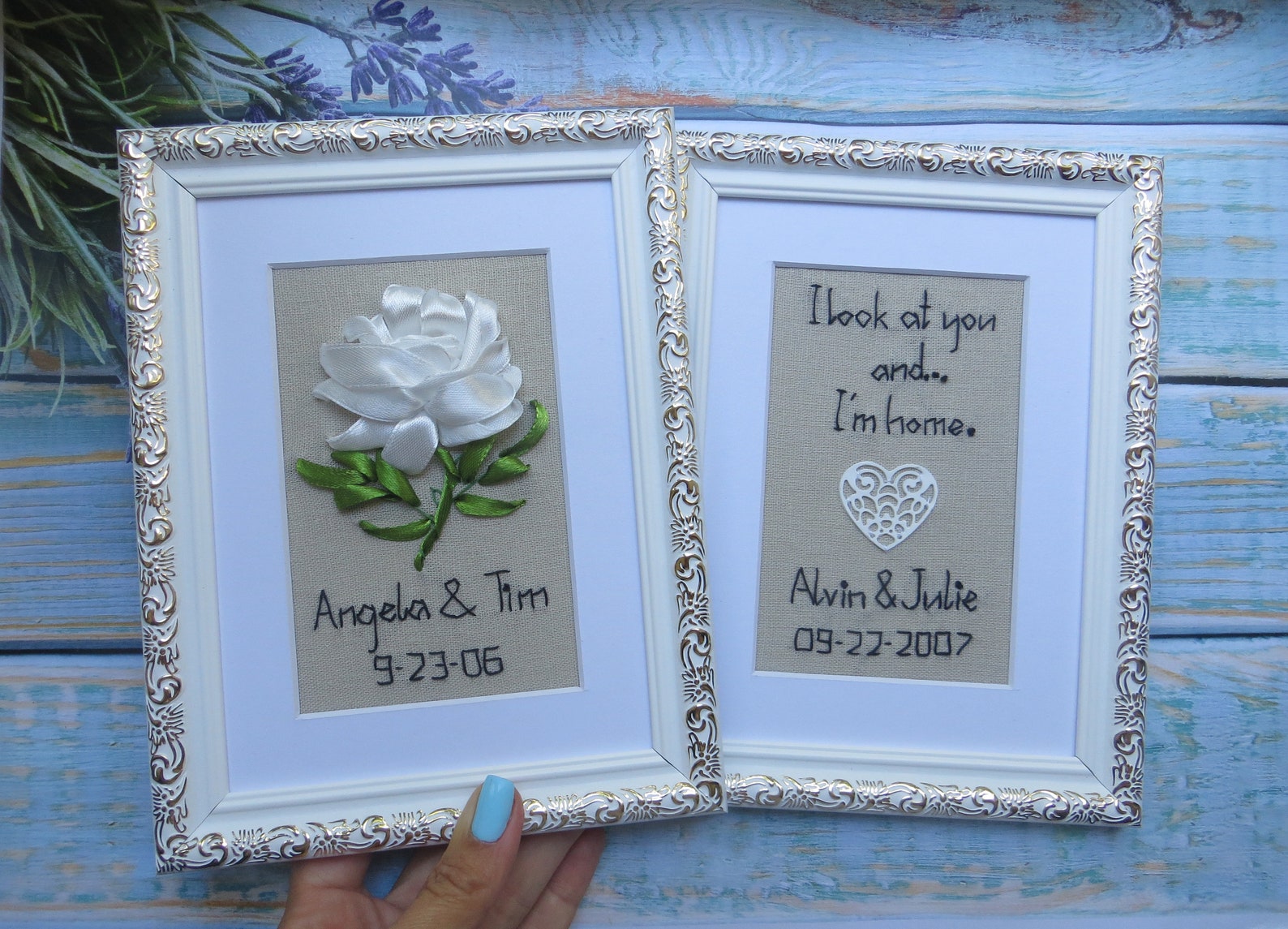 14th wedding anniversary gift for him her Linen ivory Etsy