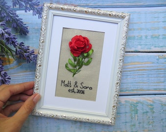 4th anniversary gift for him 12th Linen anniversary gift men Linen gift for men Flower anniversary gift for wife Silk anniversary gift her