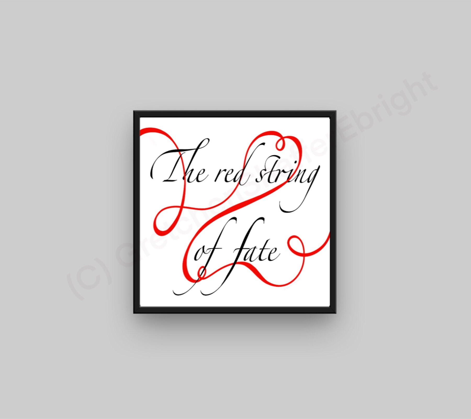 The Red String of Fate Ancient Proverb Red String of Fate Etsy