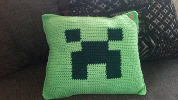 Minecraft Creeper Pillow Etsy