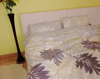Palm leaves bedding.Organic duvet. Cotton Blanket,Cotton Duvet Cover,  comforter cover,  bedding cotton duvet cover set + 2 pillowcases.