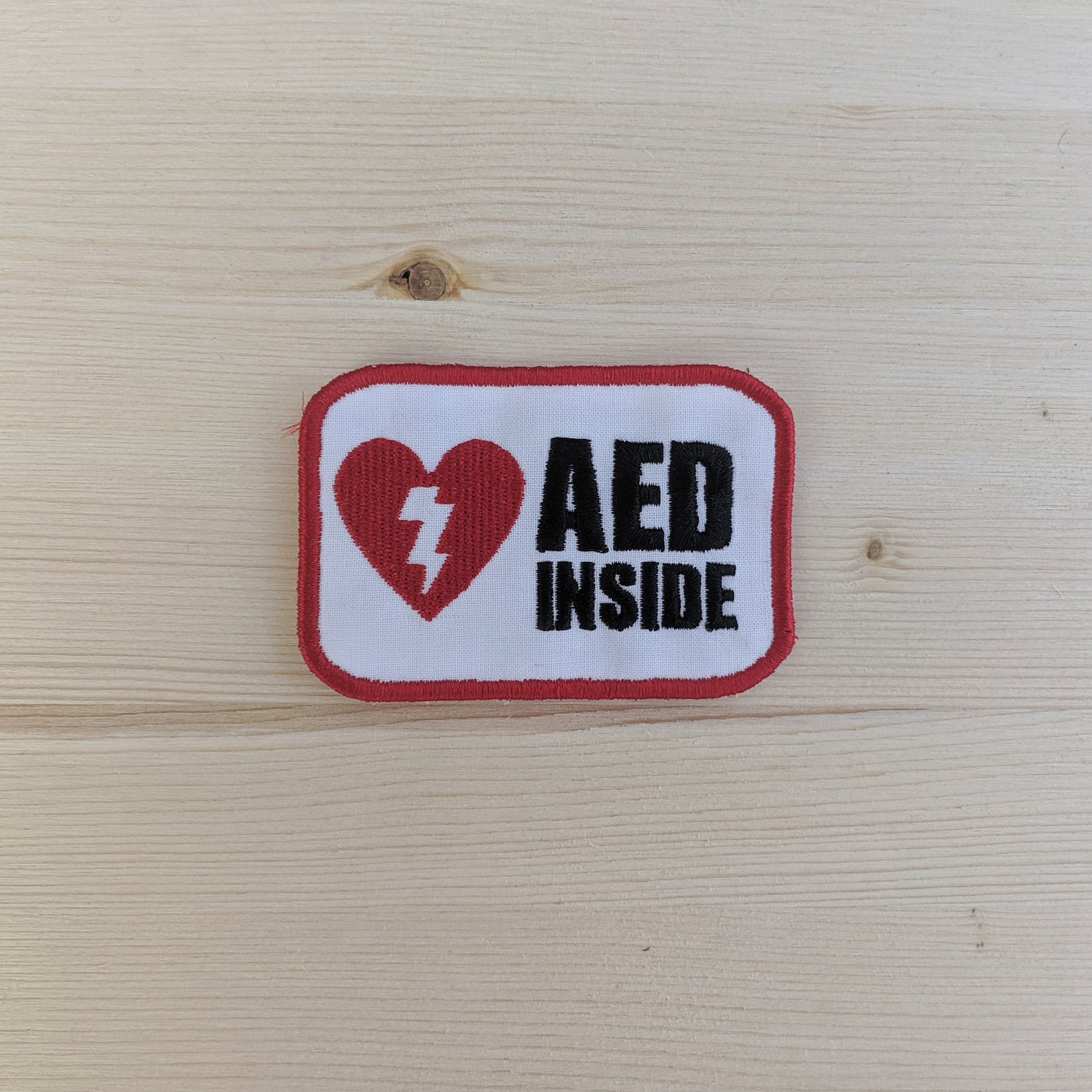 AED AED Patch Cloth Patch Velcro Patch Sew on Patch Gear Etsy
