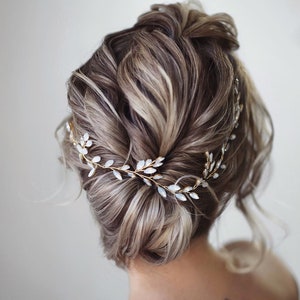 Something Blue Bridal hair vine  Blue Opal Bridal hair vine Wedding hair piece Wedding hair Accessories Wedding hair vine