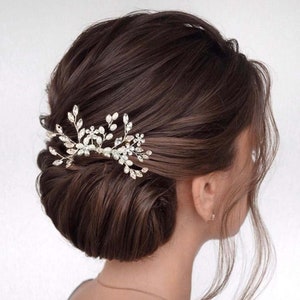 Floral Bridal Hair Comb Pearl Wedding Hair Comb Bridal Comb Pearl Hair Comb Hair Comb for Wedding Bridal Hair Piece Hair Comb