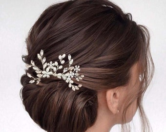 Bridal hair comb Floral Wedding hair piece Pearl Bridal hair comb  Wedding hair piece Floral Hair pin Wedding hair piece  Wedding comb