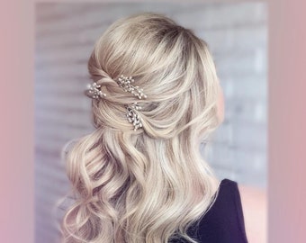 Schleierkraut Haarnadeln Braut Haarschmuck Braut Haarnadeln Braut Haarteil Schleierkraut Haarteil Hochzeit Haarschmuck