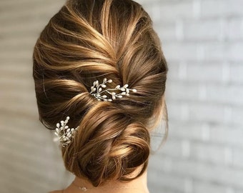 Baby's Breath Hair pins Bridal Hair pins Bridal Hair piece Baby's Breath Hair piece Bridal Hair Accessories Wedding Hair Accessories