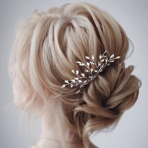 Crystal Bridal hair comb Silver Bridal hair comb Silver Bridal Hair Accessories hair comb Wedding Hair Accessories Crystal Bridal hair piece