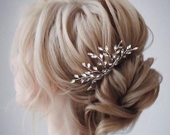 Crystal Bridal hair comb Silver Bridal hair comb Silver Bridal Hair Accessories hair comb Wedding Hair Accessories Crystal Bridal hair piece