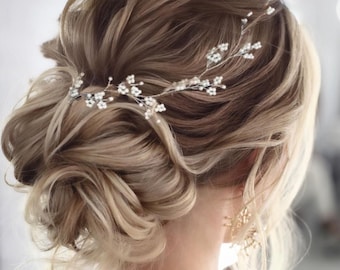 Schleierkraut Haarranke Braut Haarschmuck Braut Haarschmuck Hochzeit Haarschmuck Braut Haarschmuck Silberne Hochzeit Haarschmuck