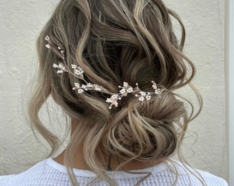 Baby's Breath Hair vine Bridal Hair vine Bridal hair accessory Wedding Hair Accessory Bridal Hair piece Silver Wedding Hair piece