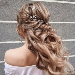 Bridal hair piece Crystal Opal hair comb Something Blue Bridal hair clip Wedding hair piece Wedding hair Accessory Bridal Hair Accessory