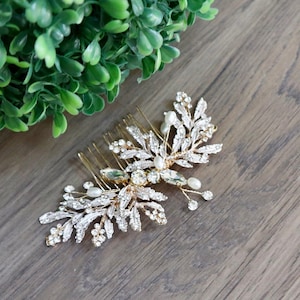 Wedding hair piece Bridal headpiece Bridal hair vine  Bridal headpiece Bridal hair piece Rose gold hair comb Wedding hairpiece