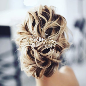 Boho Bridal Hair Comb Pearl Hair piece Floral Bridal Hair piece Pearl Hair Comb Hair Comb for Wedding Bridal Hair Piece Hair Comb