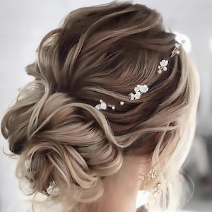 Floral Bridal Hair Vine Wedding Hair piece Bridal hair accessory  Wedding Hair Accessory Flower Girl Bridal Hair Vine Bridal Hair crown