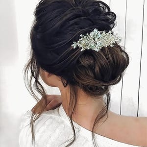 Bridal Hair Piece Hair Comb for Wedding Crystal Bridal Hair Comb Wedding Hair Comb Pearl Wedding Hair Comb Floral Hair Comb