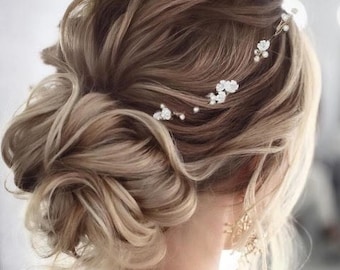 Florale Braut Haarranke Hochzeit Haarschmuck Braut Haarschmuck Hochzeit Haarschmuck Blumenmädchen Braut Haarranke Braut Haarkrone