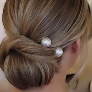 Bridal hair pins Pearl Wedding Hair Accessories Pearl Bridal hair piece Bridesmaids gift Wedding hair pins Bridesmaids hair pins