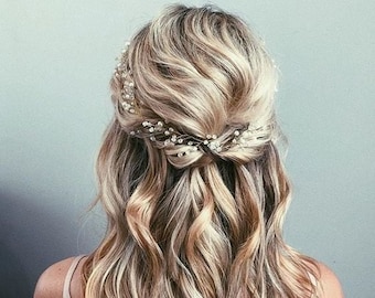 Hochzeit Haarranke Braut Haarranke Braut Haarschmuck Hochzeit Haarschmuck Rose Gold Braut Haarranke Silber Braut Haarranke