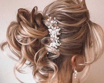 Wedding Hair Comb Bridal Hair Comb Floral hair comb pearl bridal hair comb pearl hair comb bridal hair accessories wedding hair accessories