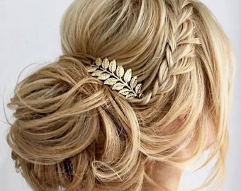 Leaf Hair Comb Bridal Hair Piece Wedding Hair Accessories Leaf Bridal Hair Comb Gold Wedding Hair Comb Gold Leaf Bridal Hair piece