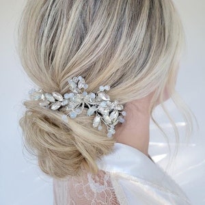 Something Blue Bridal hair piece Bridal hair comb Bridal Hair Accessories Wedding Hair Accessories Wedding hair piece Something blue bridal
