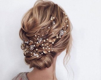 Vite per capelli da sposa Capelli da sposa floreali Pezzo per capelli da sposa Gioielli per capelli da sposa Pezzo per capelli da sposa Accessori per capelli da sposa Accessori per capelli da sposa floreali