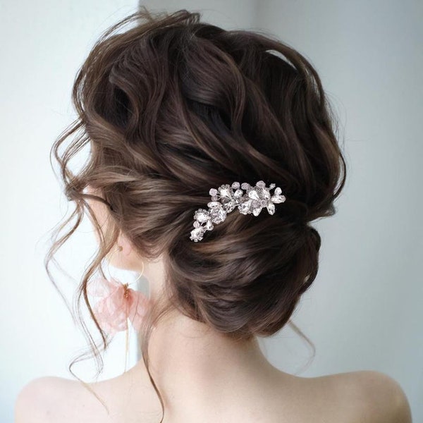 Crystal Bridal Hair comb Crystal Bridal Hair Accessories Silver Wedding Jewelry Crystal Bridal Jewelry Crystal Bridal Hair Jewelry