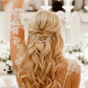 Bridal hair vine Bridal hair piece Bridal Hair Accessories Wedding Hair Accessories Silver Wedding hair piece Rose gold Bridal hair vine