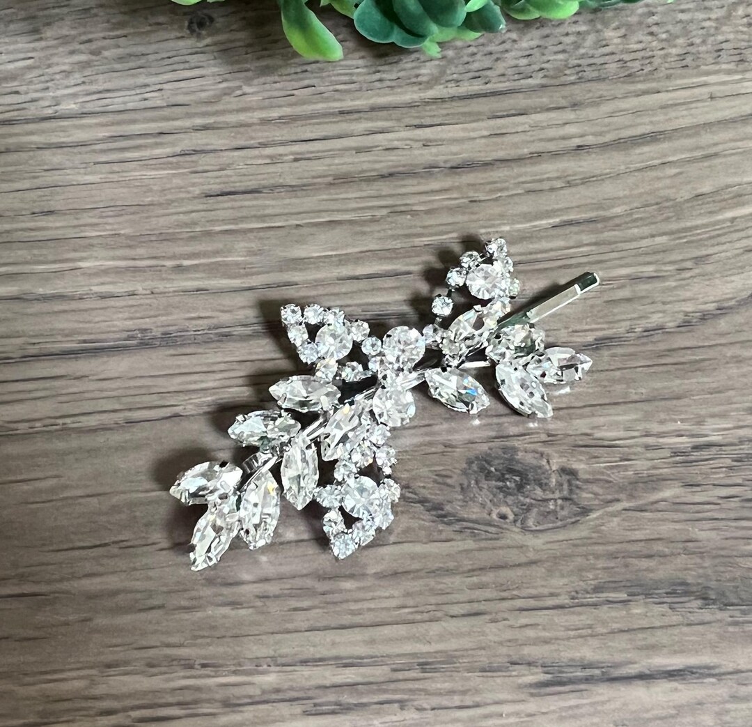 Crystal Hair Clip Small Wedding Hair Piece Bridesmaids Hair 