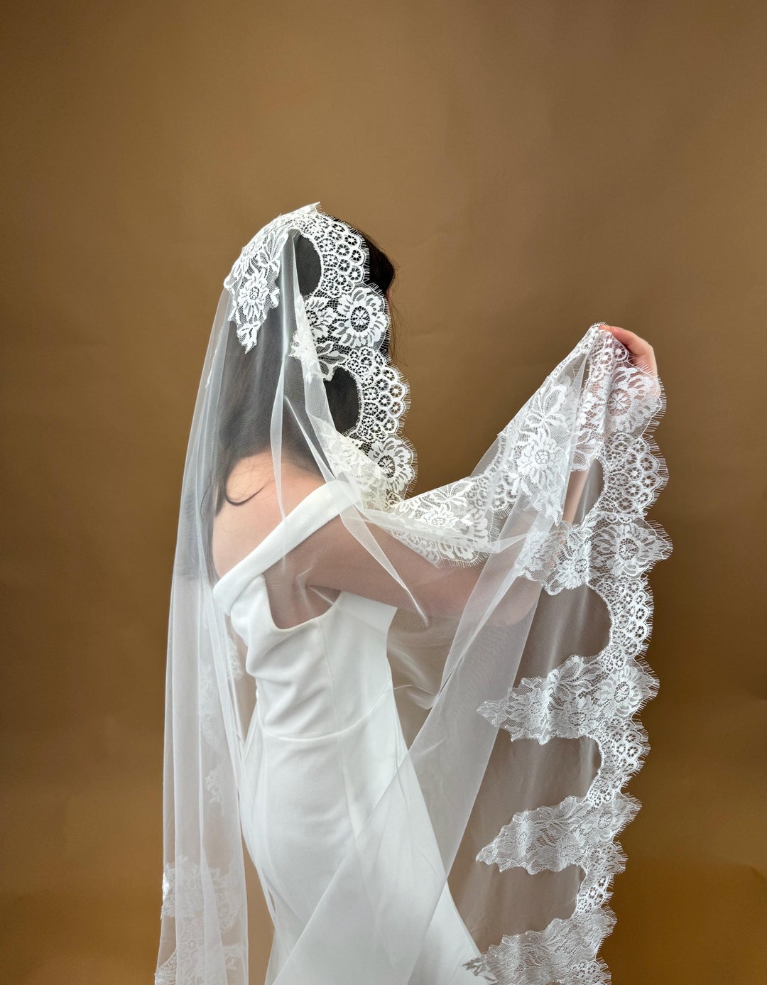 Sage Green Veil: Fingertip, Chapel & Cathedral Length - AZALEA main image 0