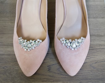 Wedding Shoe Clips Wedding shoes Bridal Shoe Clips Bridal Shoes Crystal Bridal Shoes Bridesmaids Gift Crystal shoe brooch