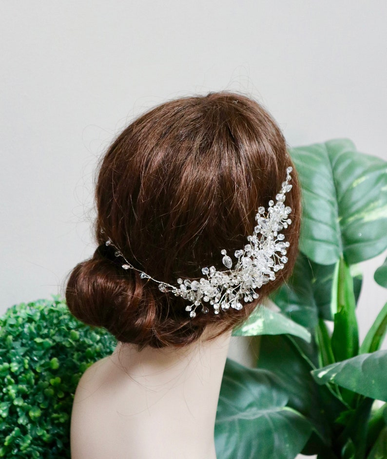 Crystal Bridal hair comb Bridal hair comb Bridal hair piece Etsy