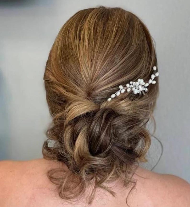 Bridal hair piece Wedding Hair Accessories Bridal hair comb Wedding hair piece Bridesmaids gift Wedding hair pins Bridesmaids hair pins image 2